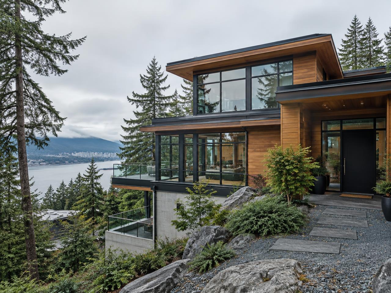Hillside residence in North Vancouver